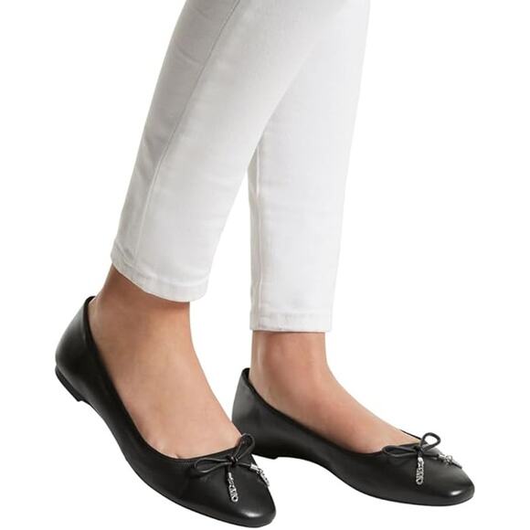 NWT Michael Kors Womens Nori Black Ballet Flat-Size 8 - Picture 4 of 4